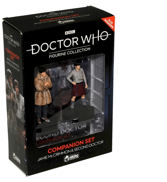 Doctor Who Companion Figure Set The 2nd Doctor & Jamie McCrimmon Eaglemoss Box Set #6